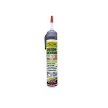 PETEC 97820 - 200ml Silikonová těsnicí hmota - ČERVENÁ
